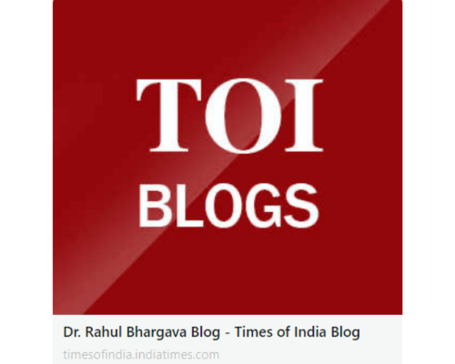 Dr. Rahul Bhargava Blog - Times of India Blog